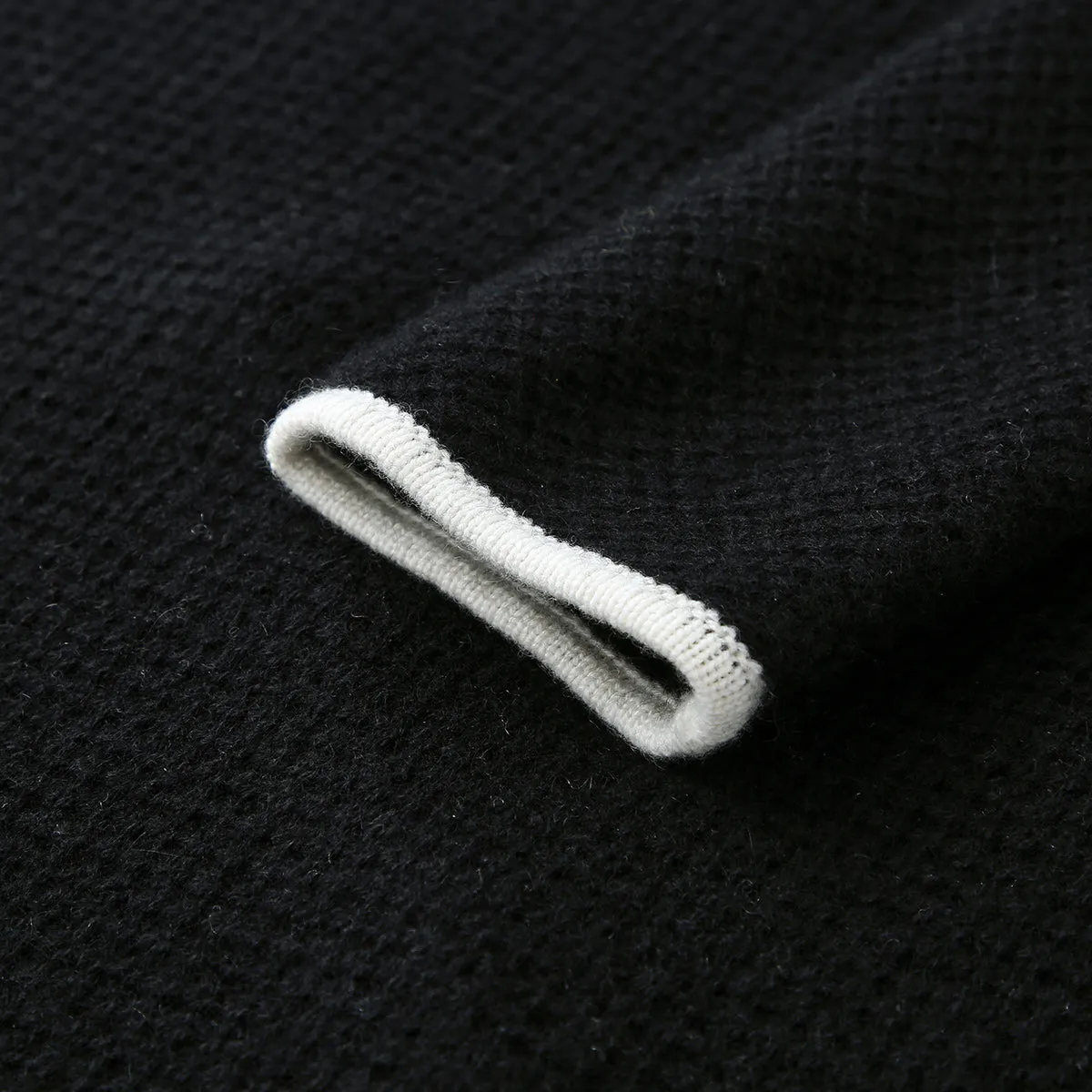 100% Cashmere Classic Contrast Trim Knitted Cardigan