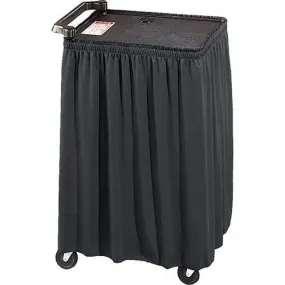 44" x 94" Poly Premier AV Cart Skirt