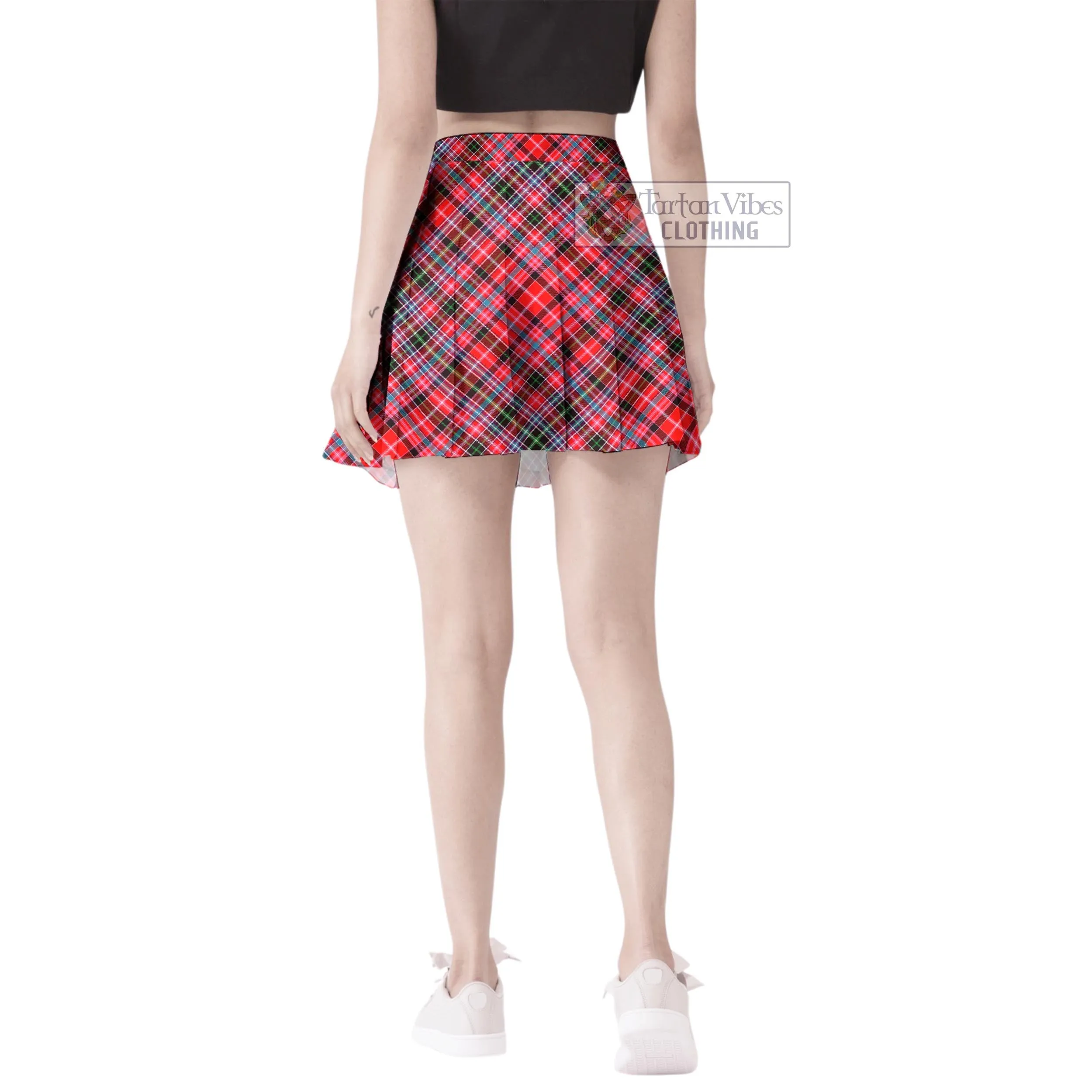 Aberdeen District Tartan Women's Plated Mini Skirt