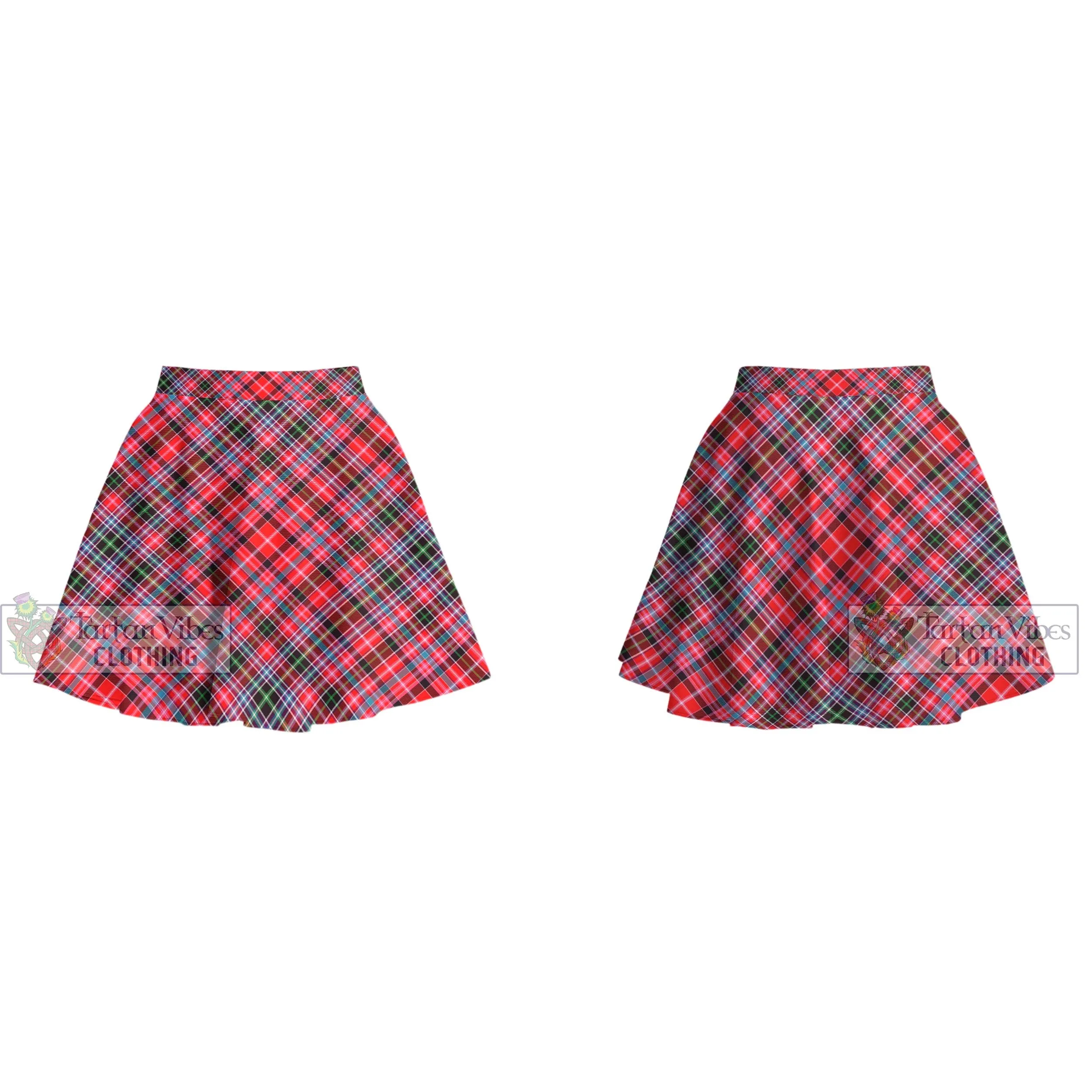 Aberdeen District Tartan Women's Plated Mini Skirt