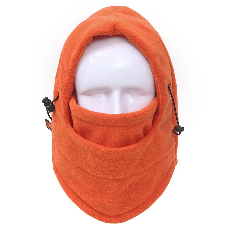 Adjustable thickening mil grain fleece hat winter outdoor cold hat windproof warm hiking hat