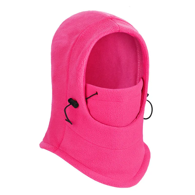 Adjustable thickening mil grain fleece hat winter outdoor cold hat windproof warm hiking hat