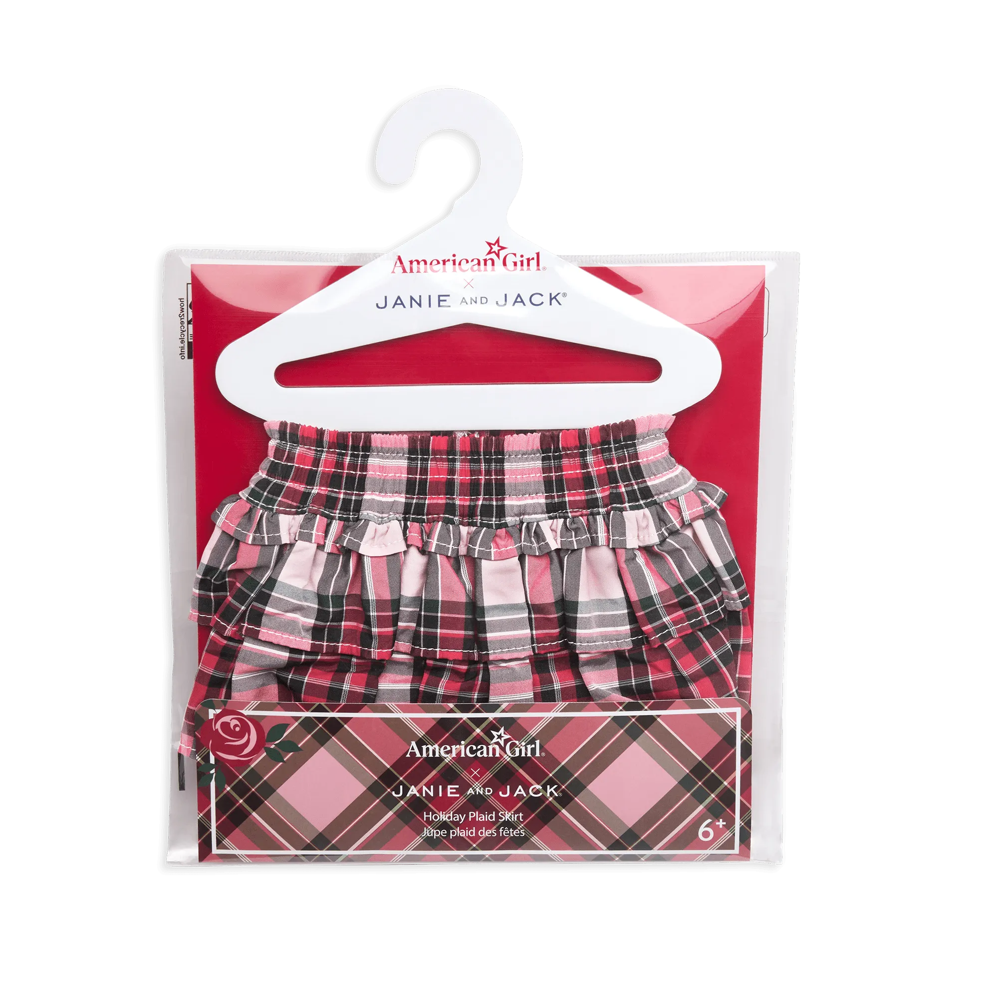 American Girl® x Janie and Jack Holiday Plaid Skirt for 18-inch Dolls