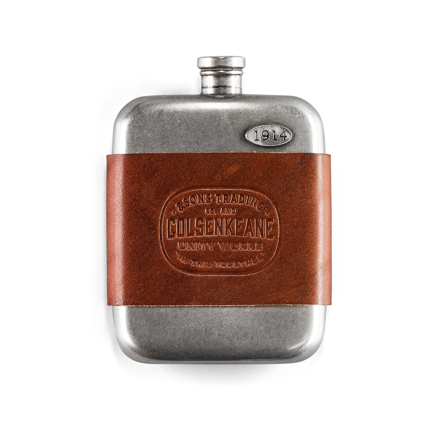 &SONS x ColsenKeane Hip flask Silver