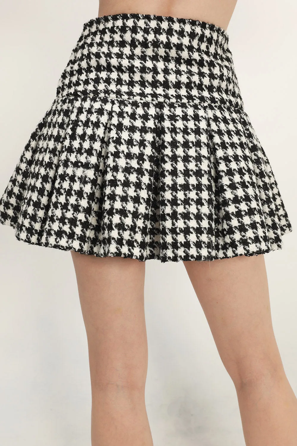 Andrea Houndstooth Skort