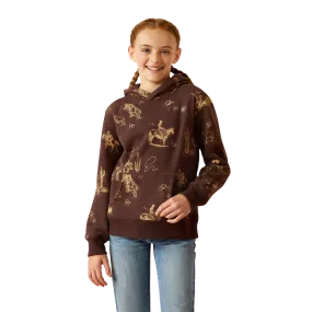 Ariat Kid's Ranch Scene Ranchin Print Hoodie