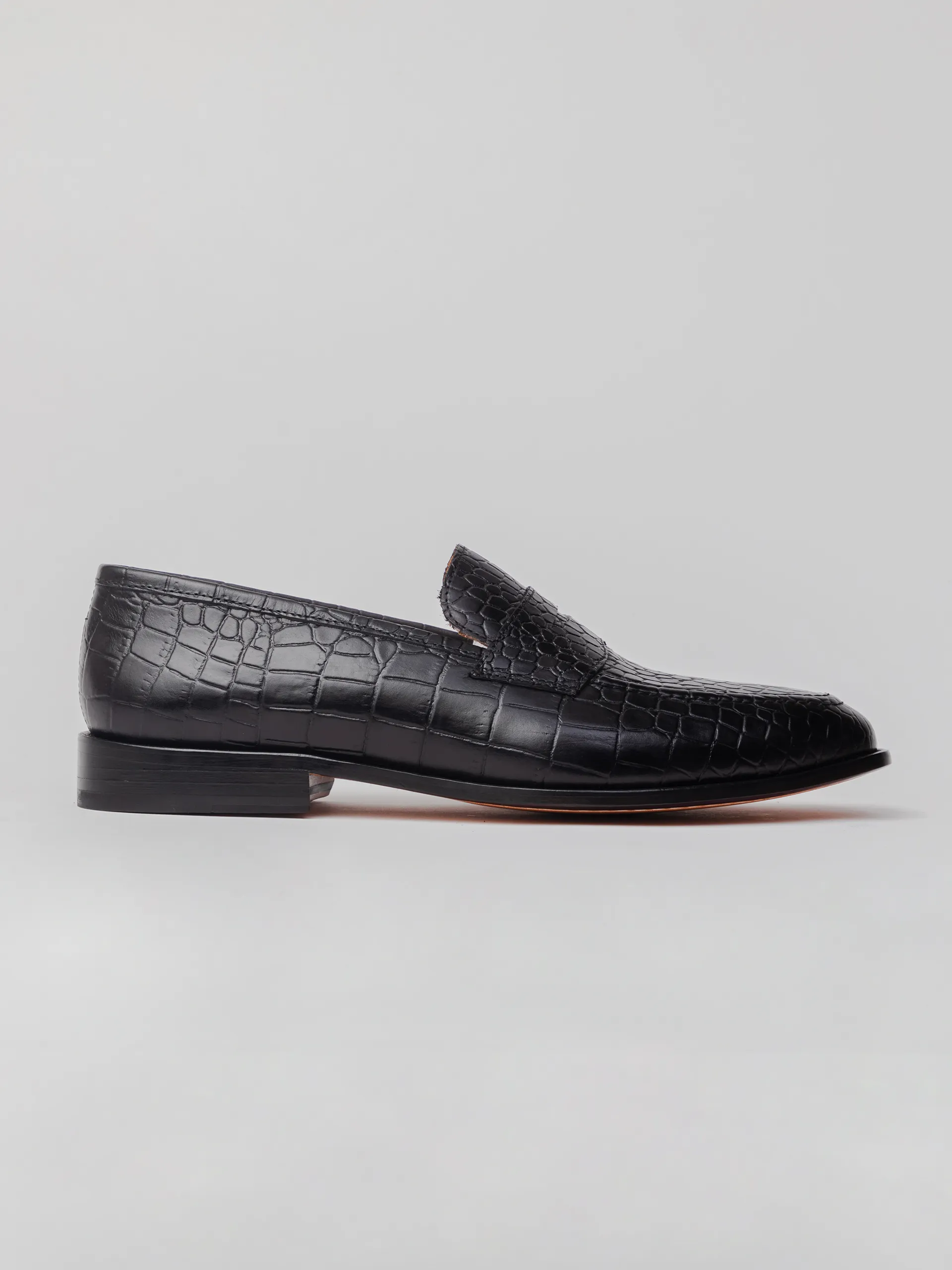 Balaclava Embossed Loafer - Black