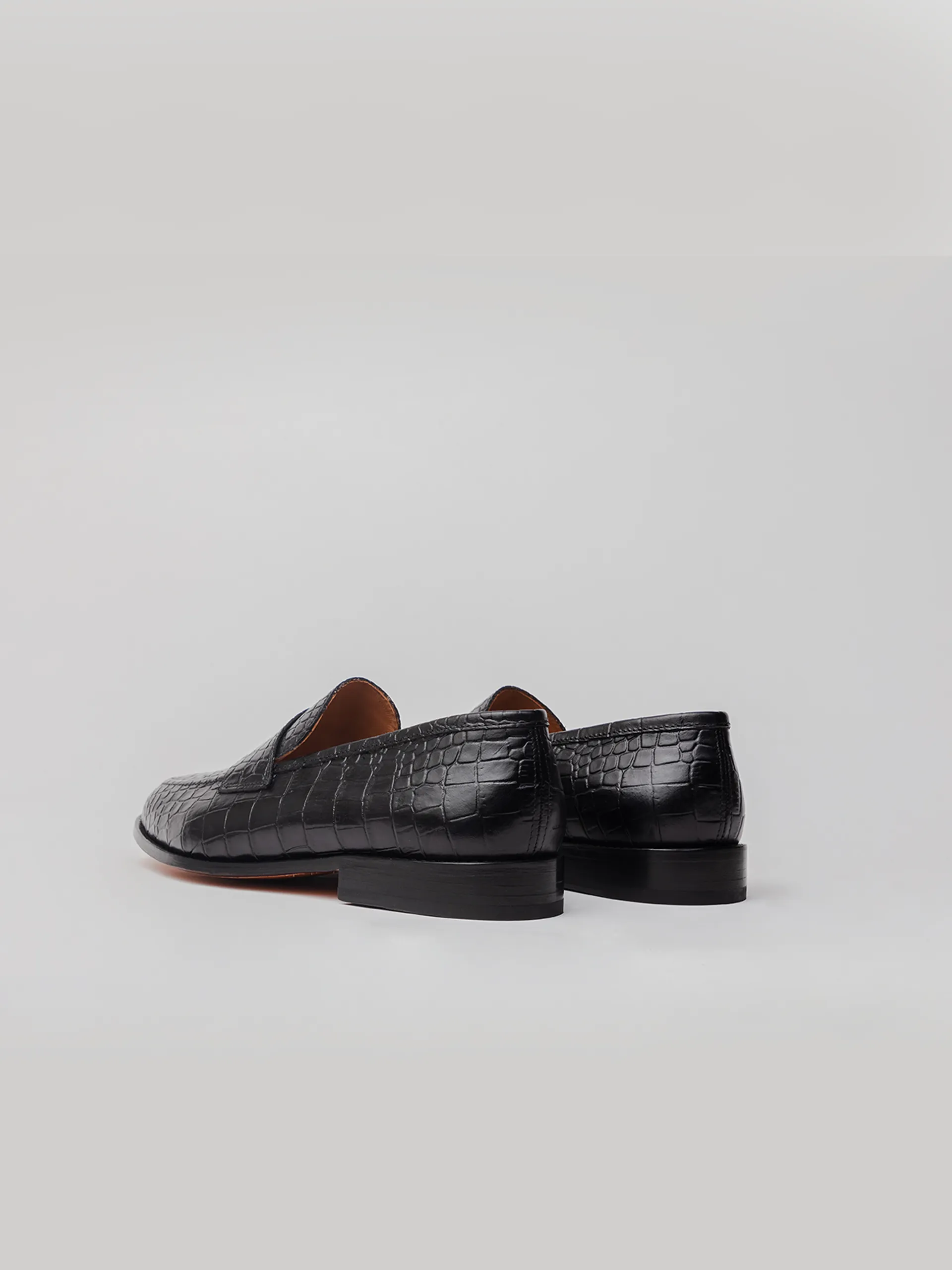 Balaclava Embossed Loafer - Black