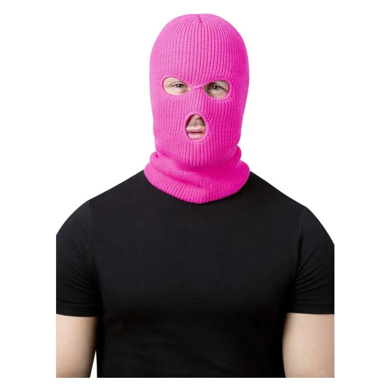 Balaclava Ski Mask Neon Pink Adult