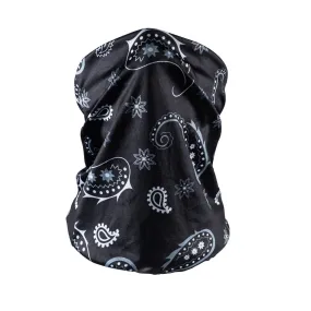 Bandana Face Mask - Black Paisley Floral (Available online only)