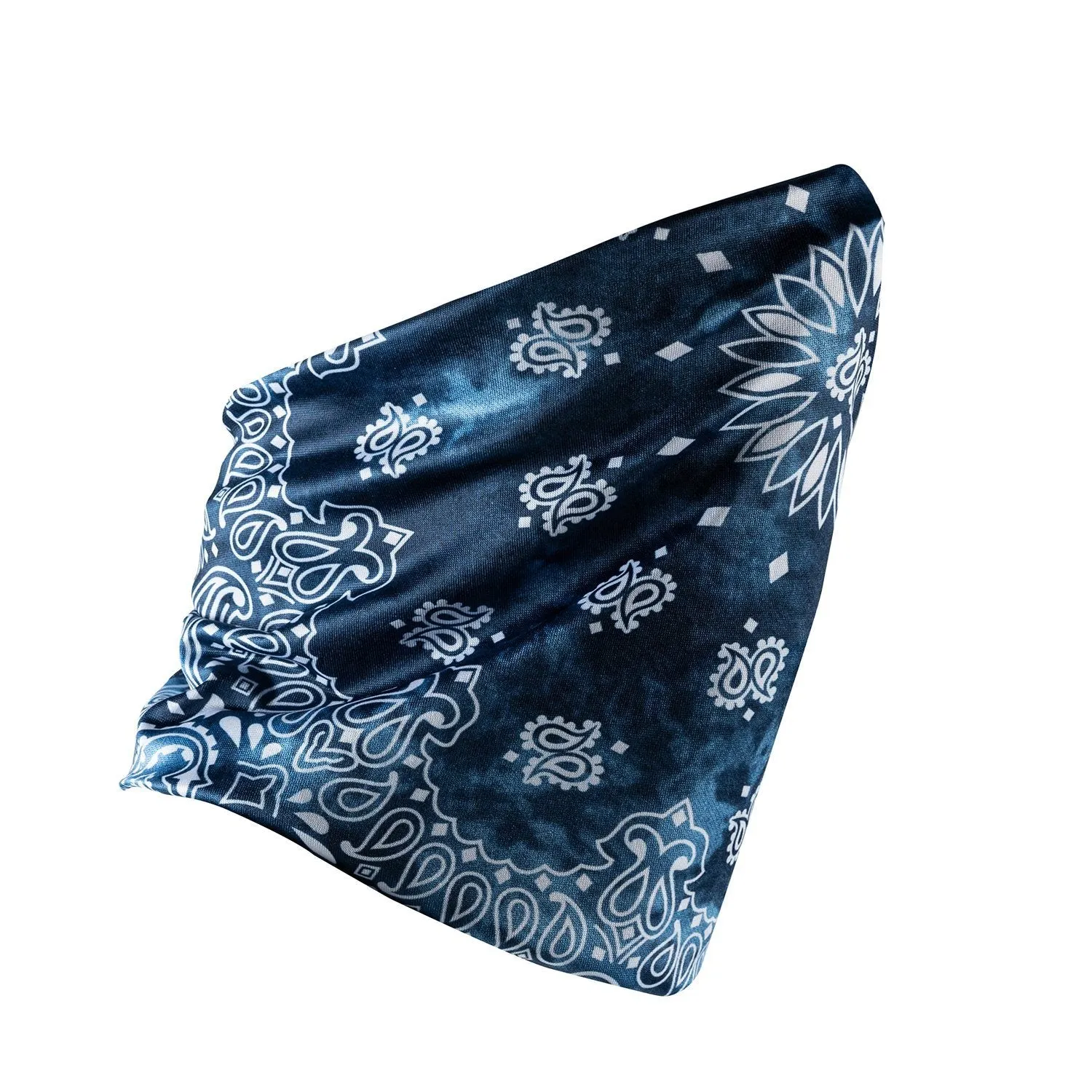 Bandana Face Mask - Navy Paisley Tie Dye (Available online only)