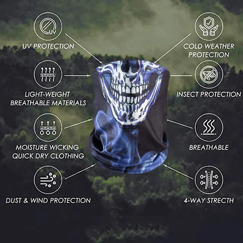 Bandana Face Mask - Navy Skull (Available online only)