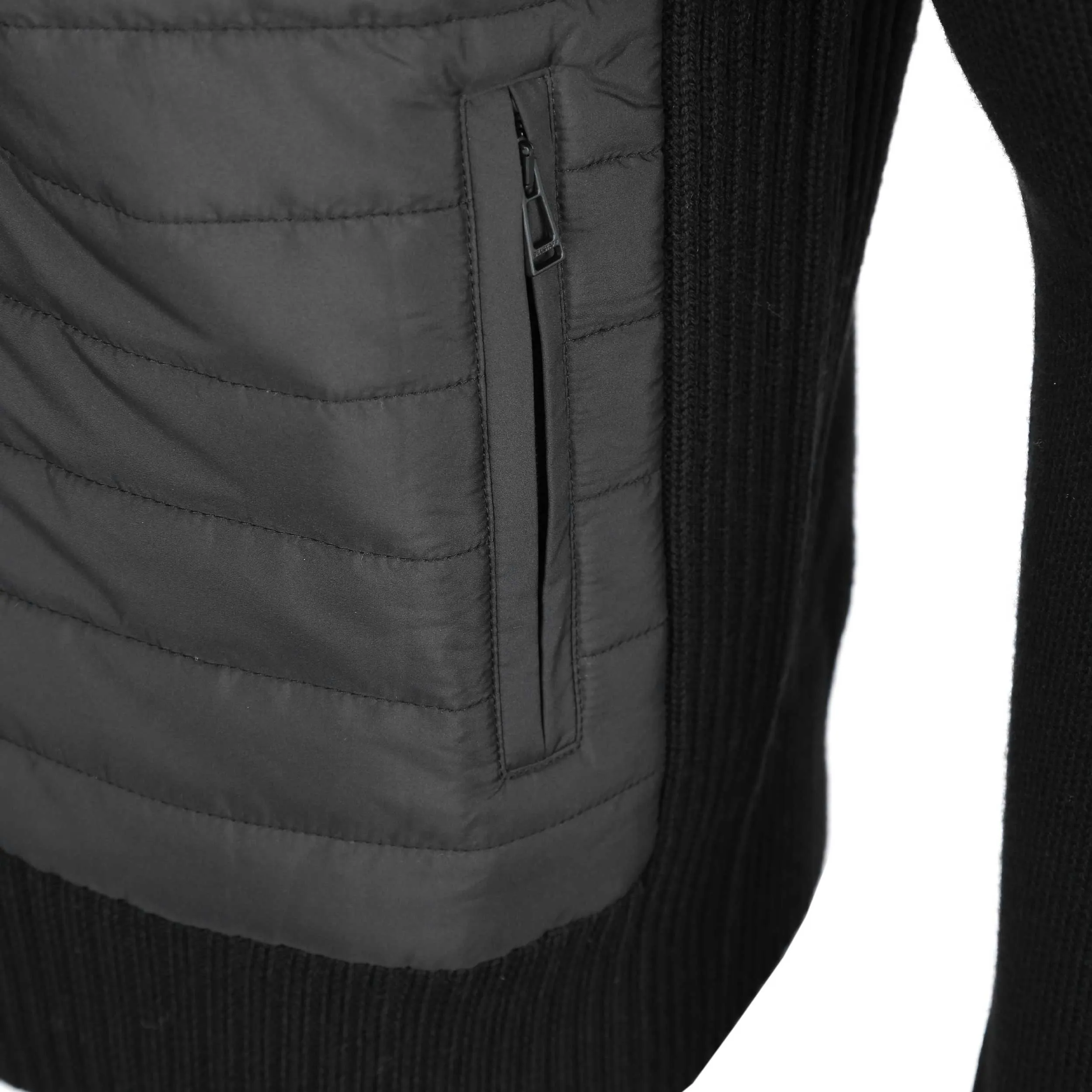 Belstaff Kingston Full Zip Knitwear in Black