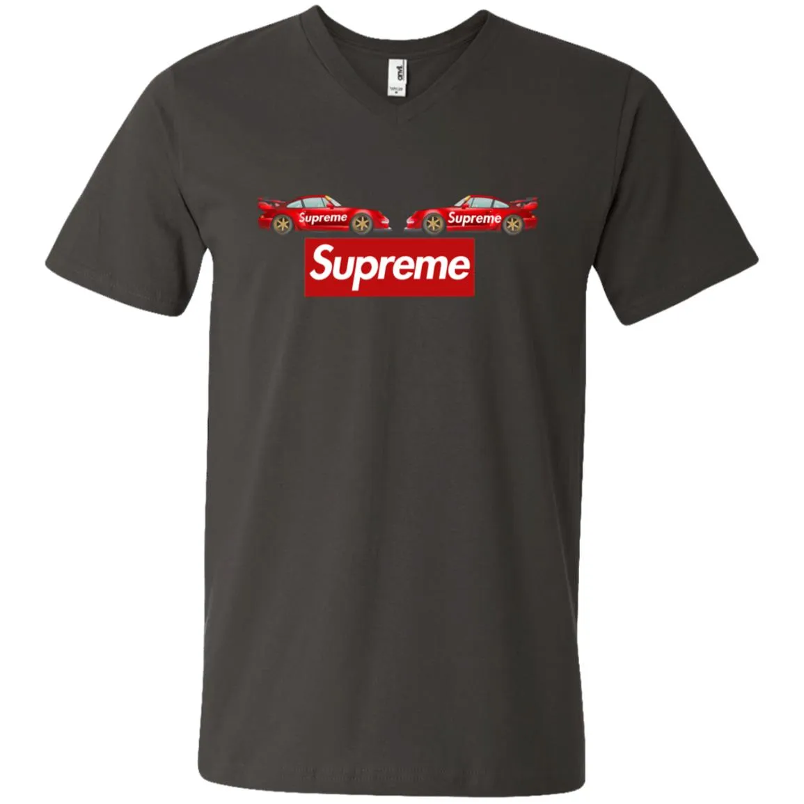 Best Supreme Car T-shirt Men V-Neck T-Shirt