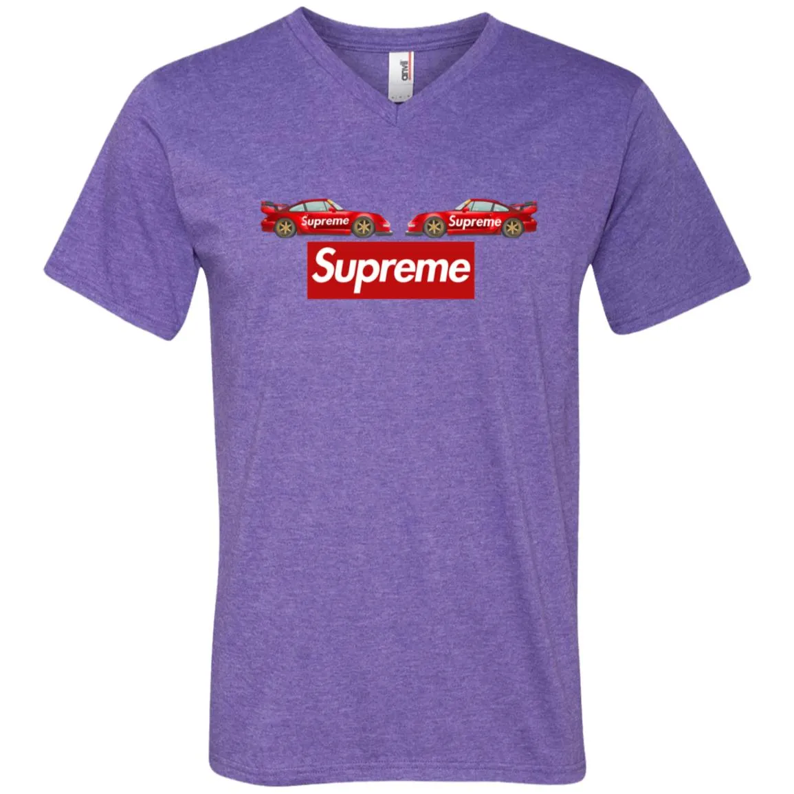 Best Supreme Car T-shirt Men V-Neck T-Shirt