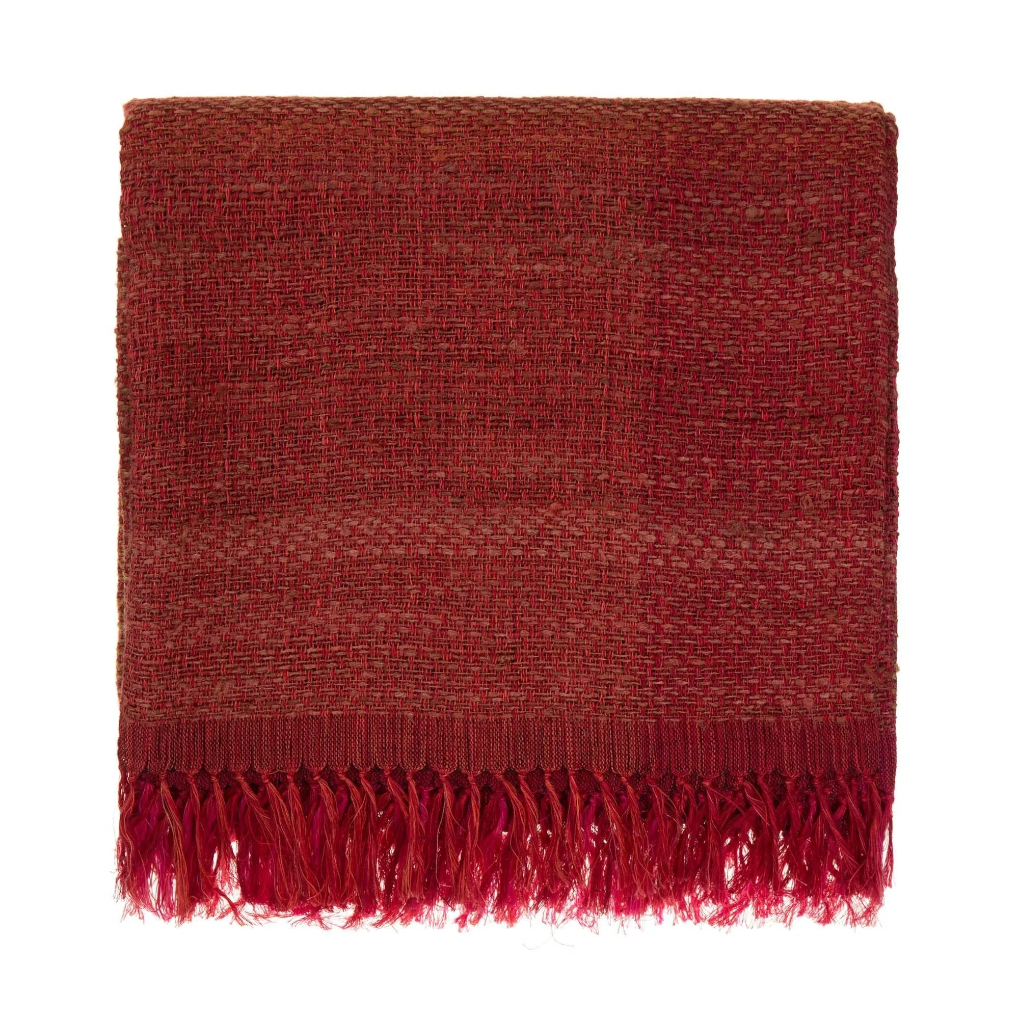 Birami Linen Blanket [Red/Orange/Mustard]