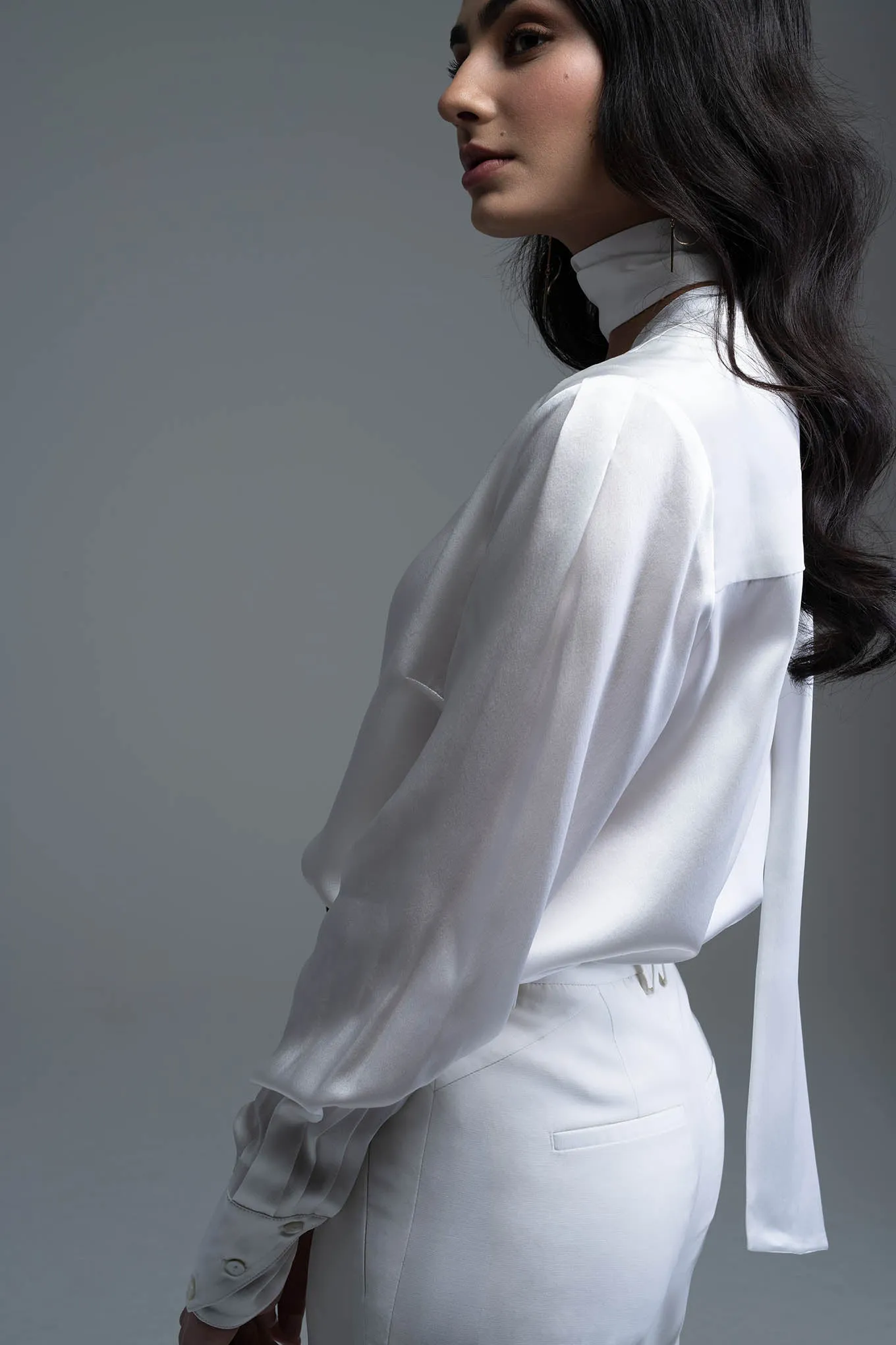 Blouse - Long Sleeve - Ivory