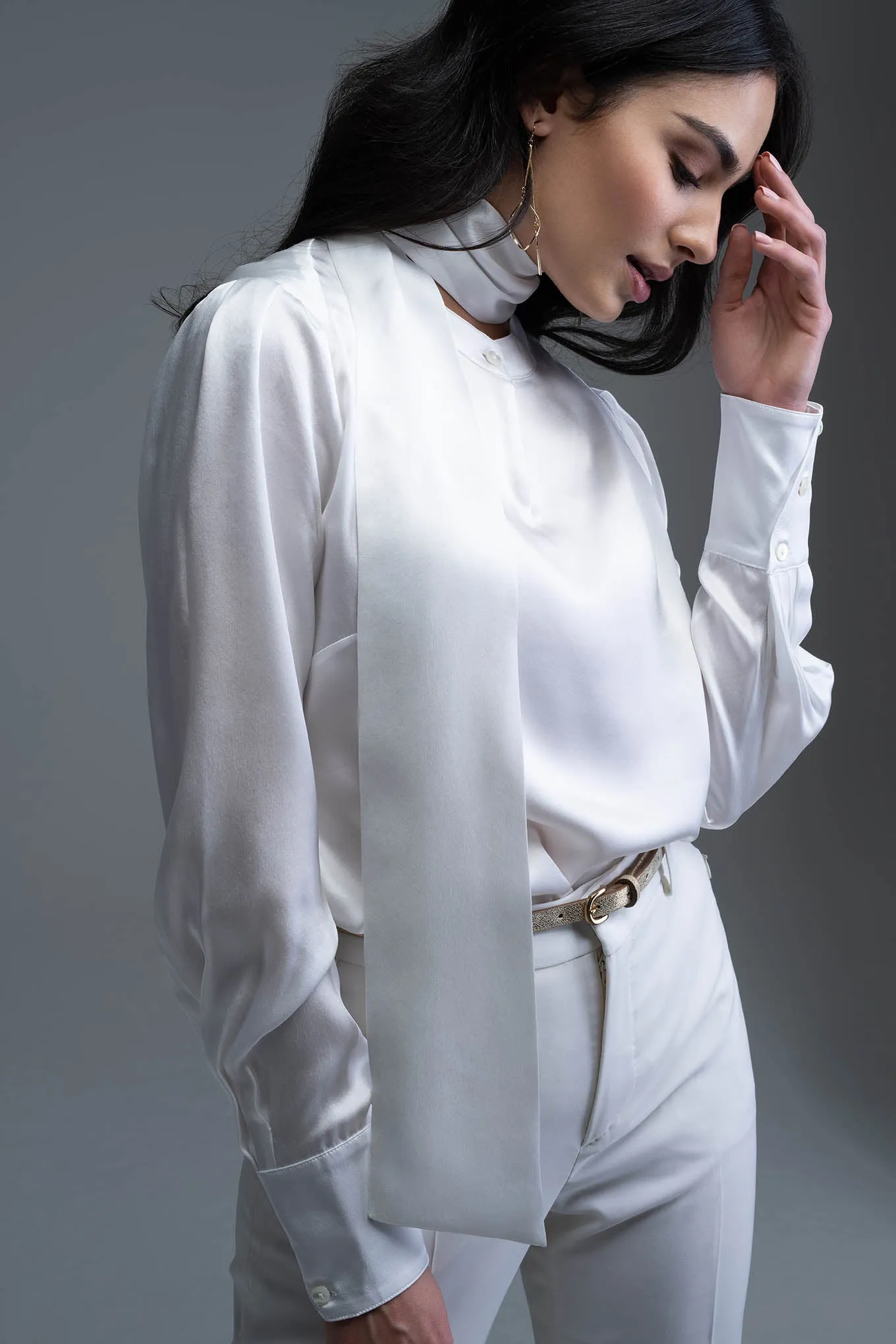 Blouse - Long Sleeve - Ivory