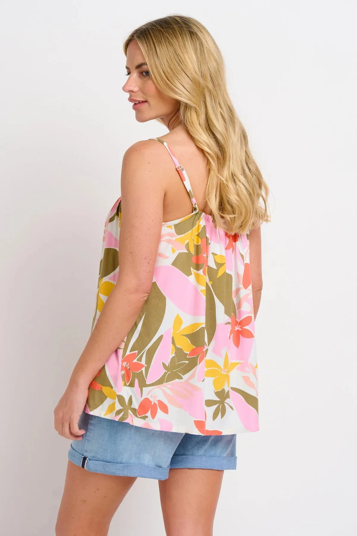 Brakeburn - Tropical Palm Cami