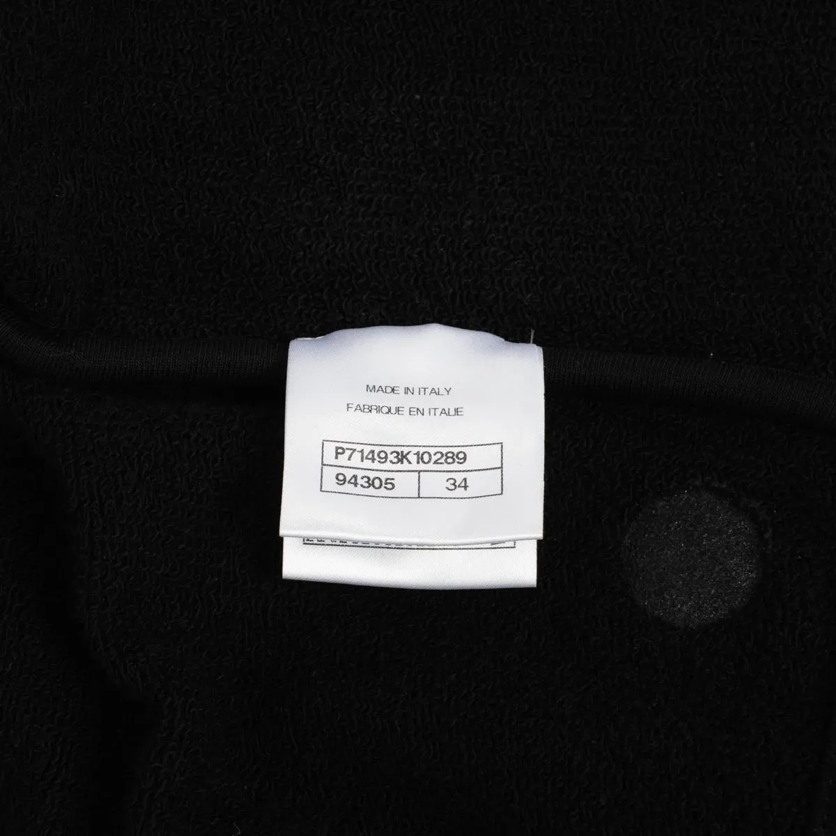 Chanel Black Jersey Bijoux CC Cardigan FR 34