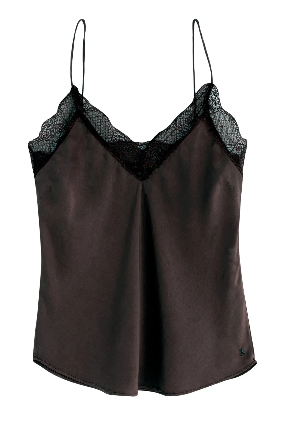 Chocolate Harper Silk Camisole