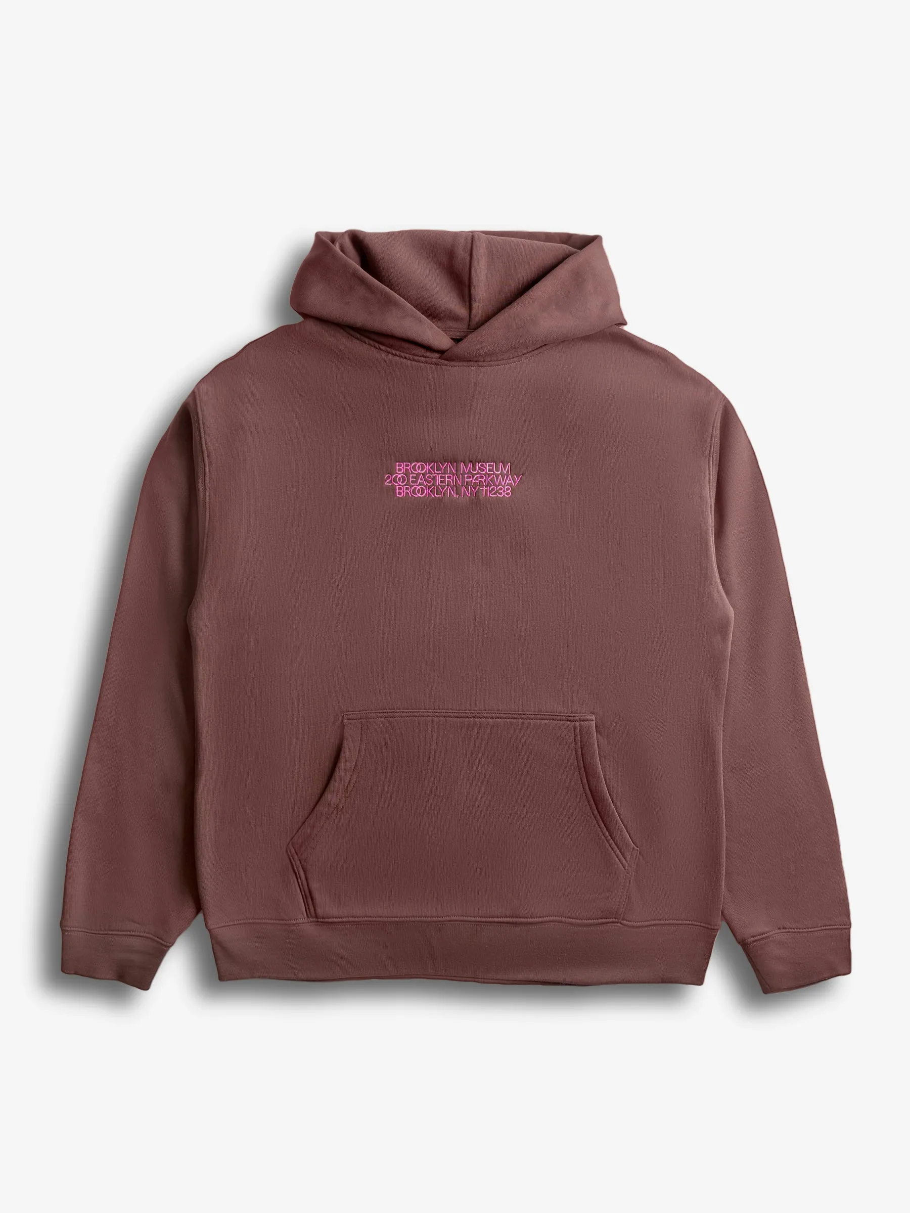 Classic Embroidered Hoodie, Brownstone