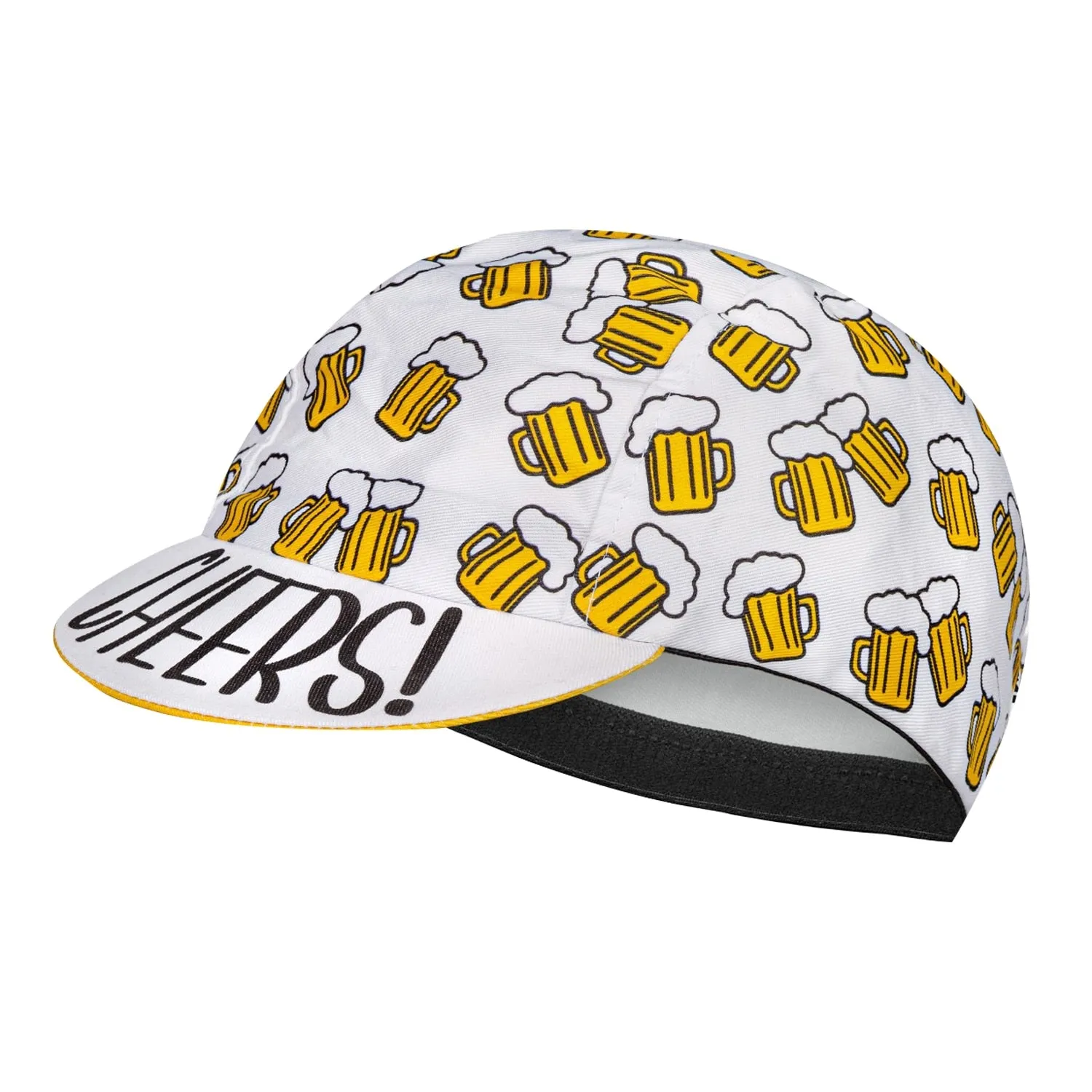 Classic Retro White Beer Polyester Bicycle  Men's Caps Quick Dry Breathable Summer Sports Cycling Balaclava