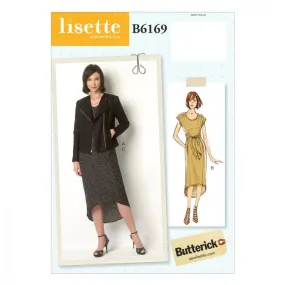 CLEARANCE • BUTTERICK PATTERN MISSES' JACKET AND DRESS 6169