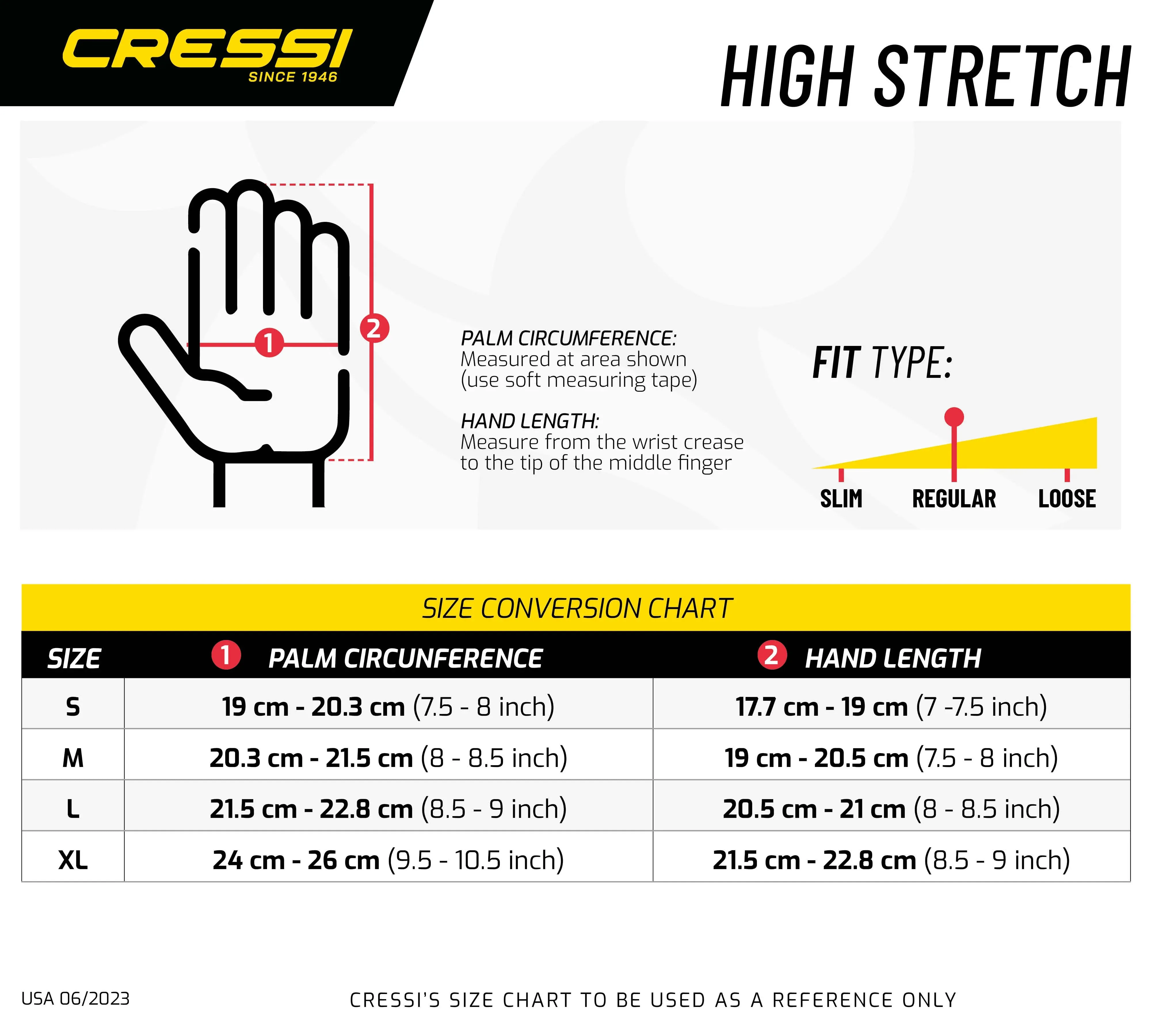 Cressi High Stretch Neoprene Gloves (5mm)