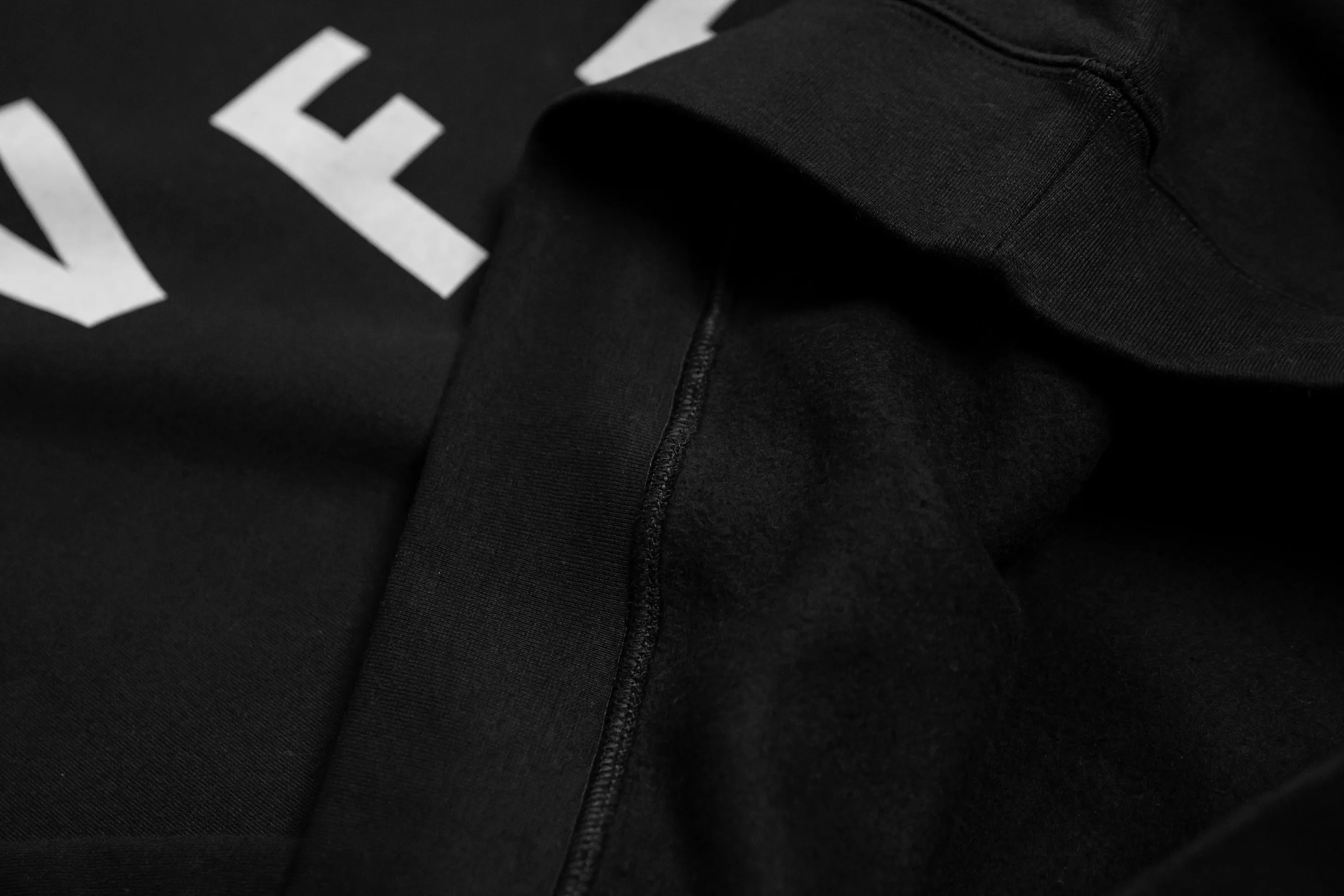 Crew Pullover Hoodie - Black