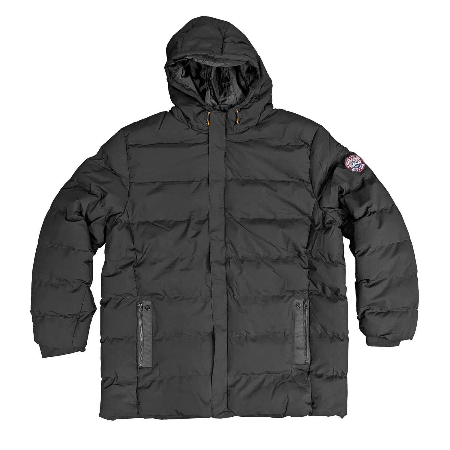 D555 Quitted Parka Jacket - Grove - Black