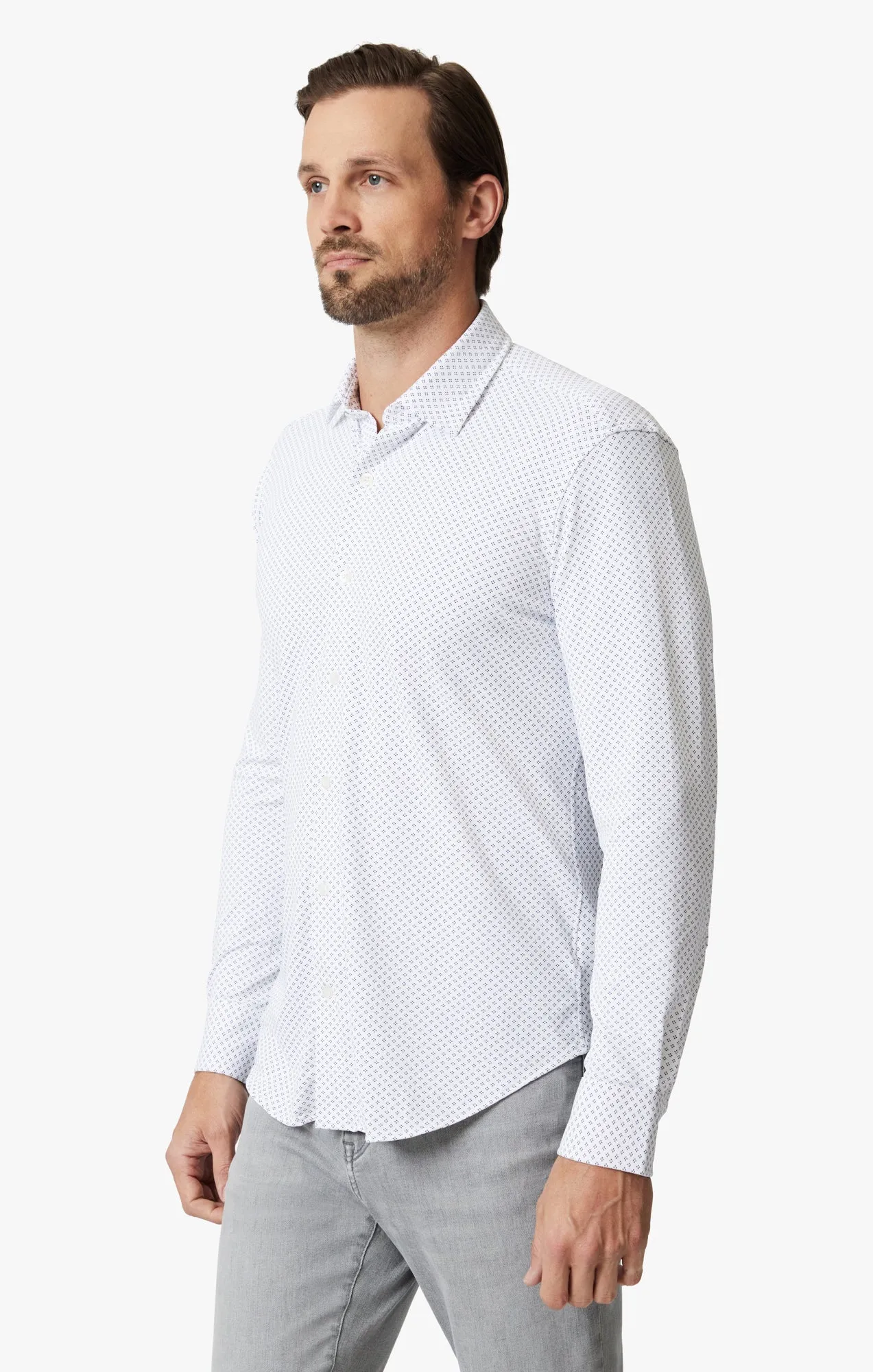 Diamond Dot Tech Shirt In White