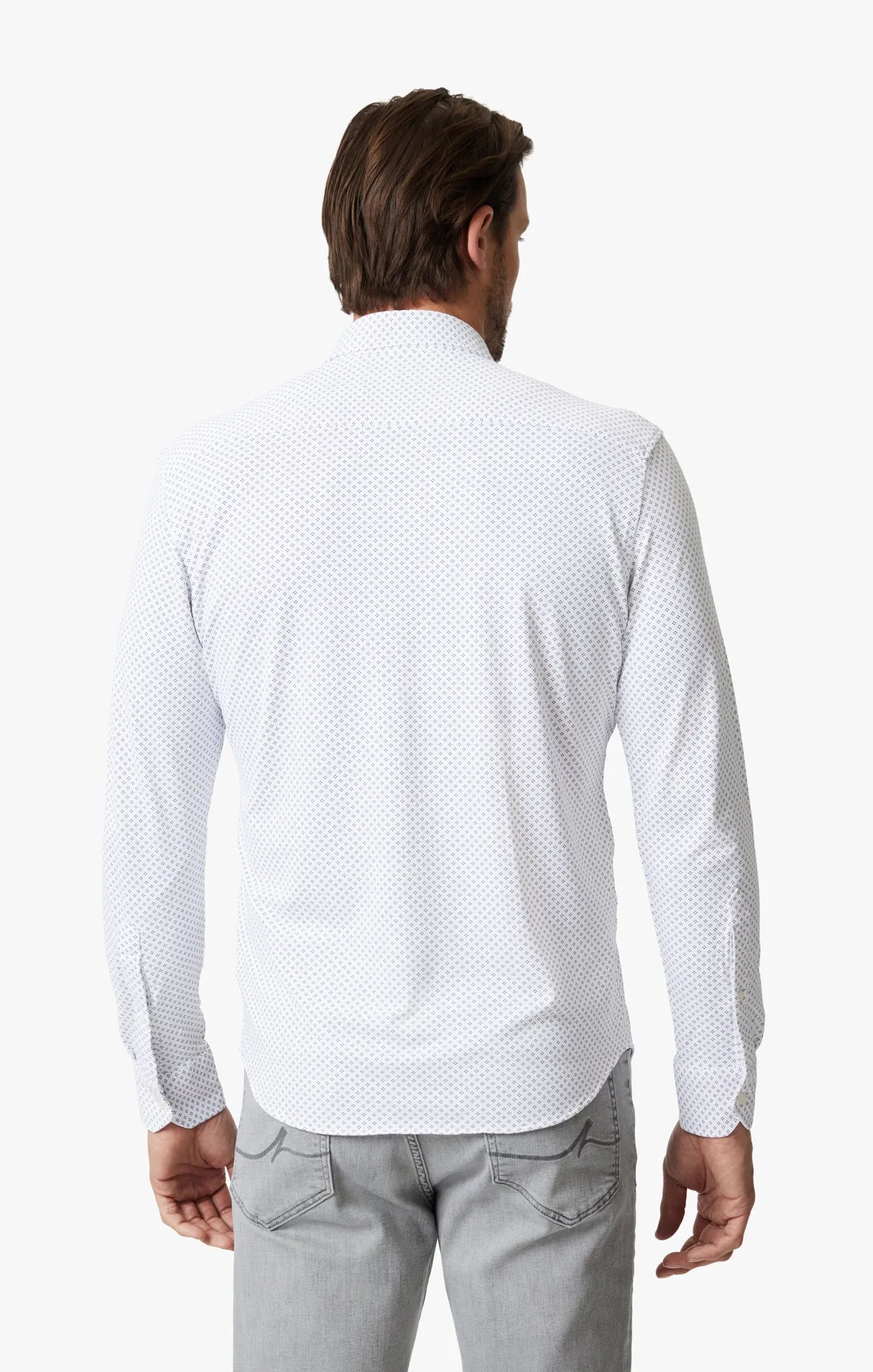 Diamond Dot Tech Shirt In White