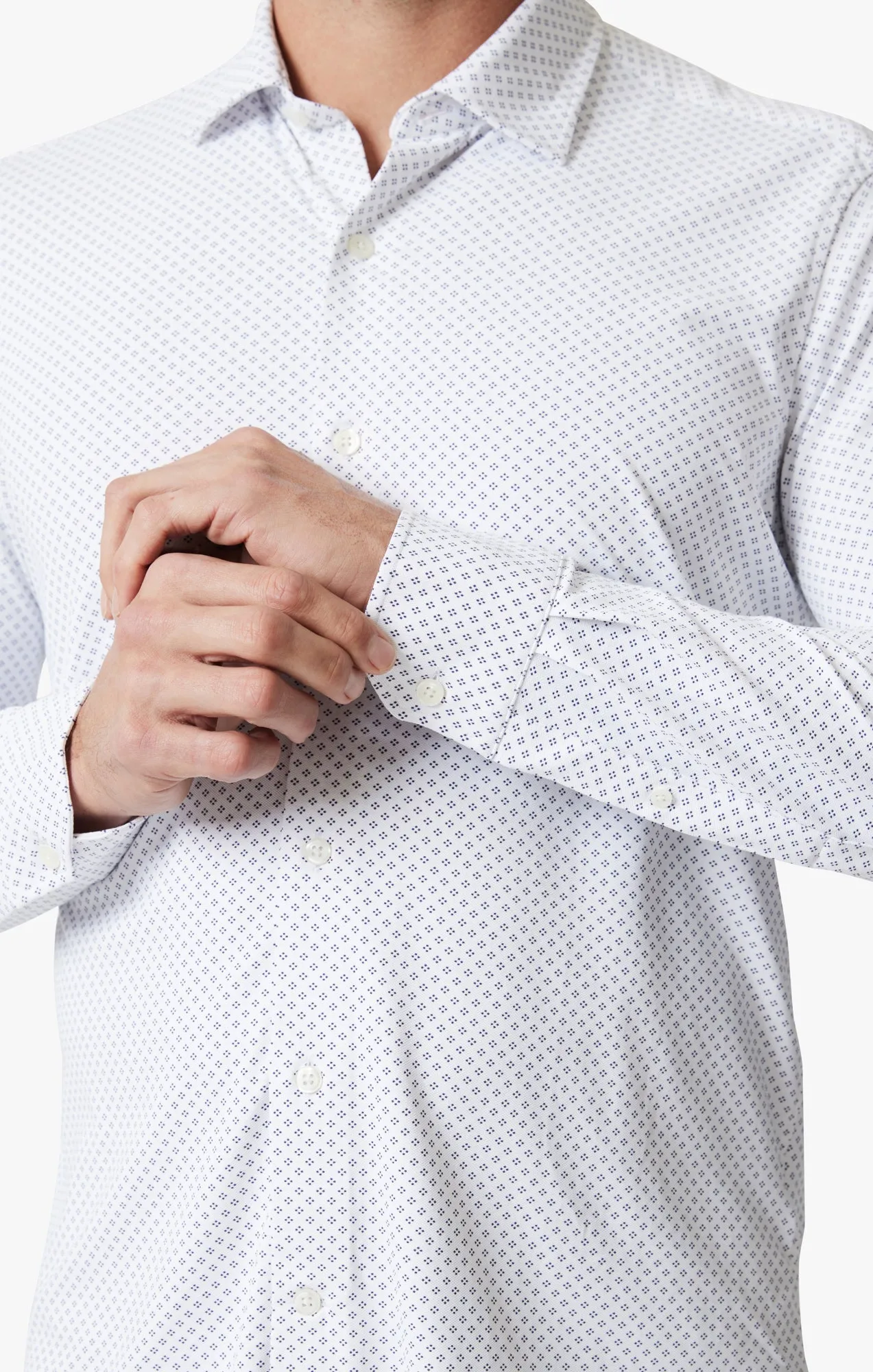 Diamond Dot Tech Shirt In White