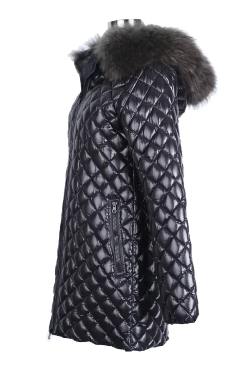 Diamond Down Parka W/ Fur Hood