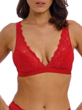 Embrace Lace Soft Cup Bra - Equestrian Red