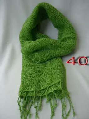 Fair Trade 100% Organic Cotton Scarf spring Green