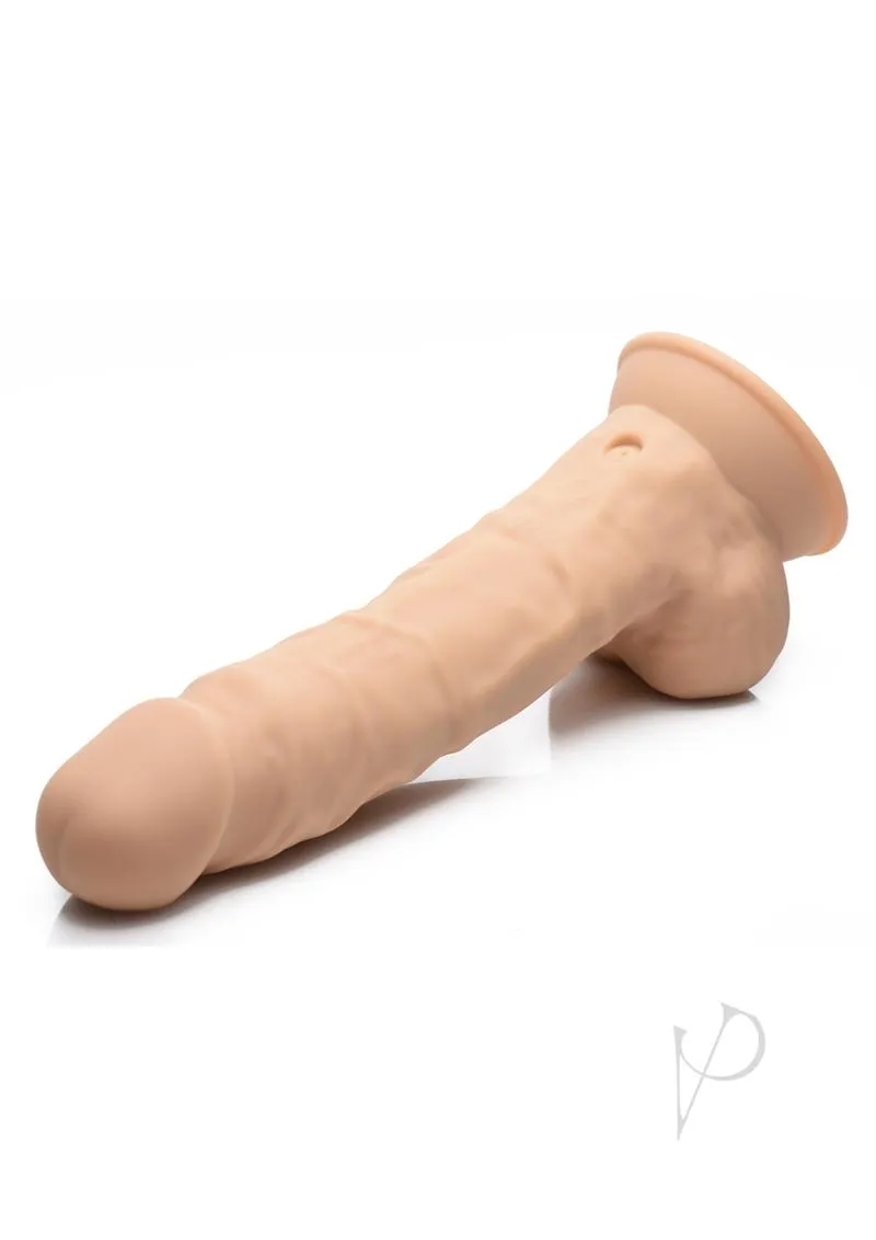 Fleshstixxx Vibe Dildo W/balls 8 Tan