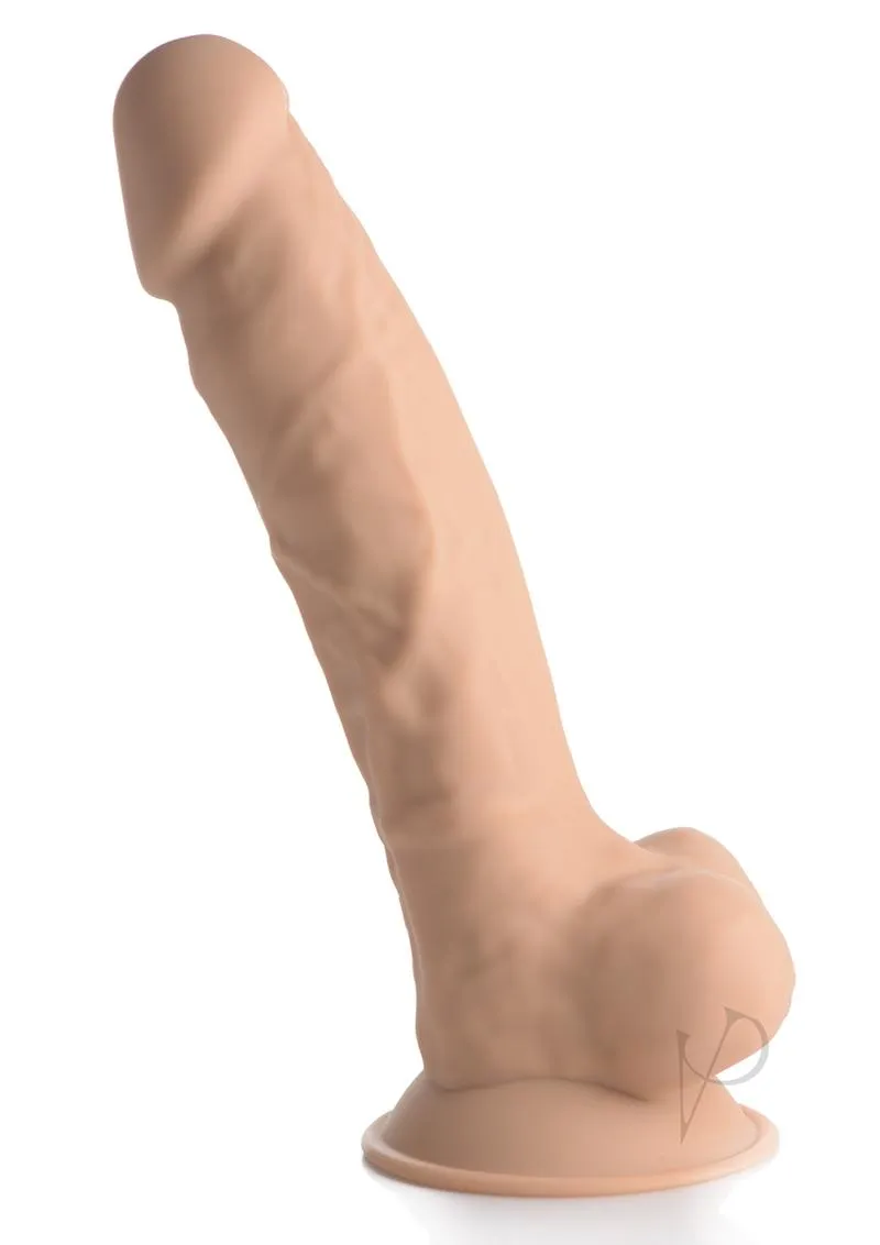 Fleshstixxx Vibe Dildo W/balls 8 Tan