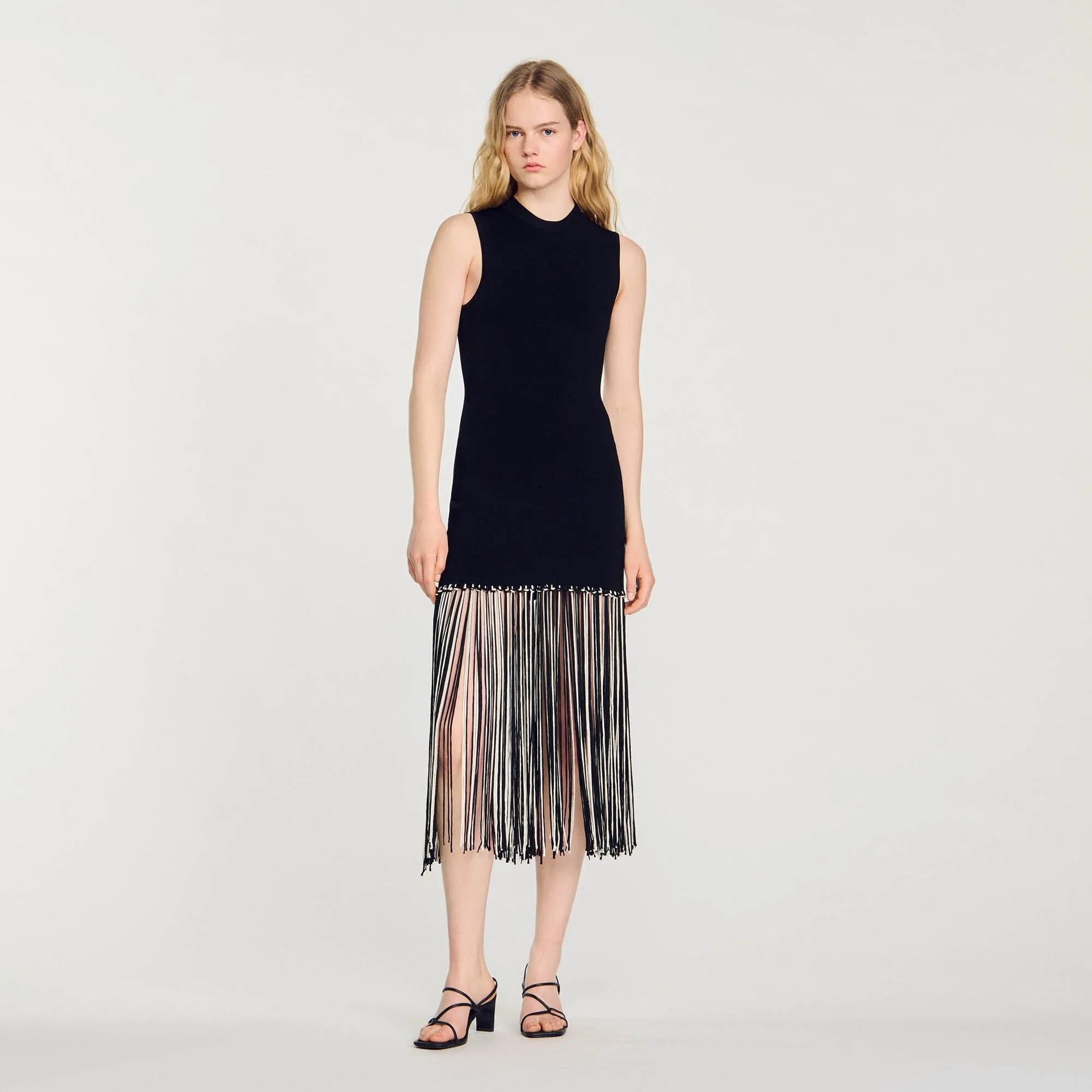 Fringed Midi Dress