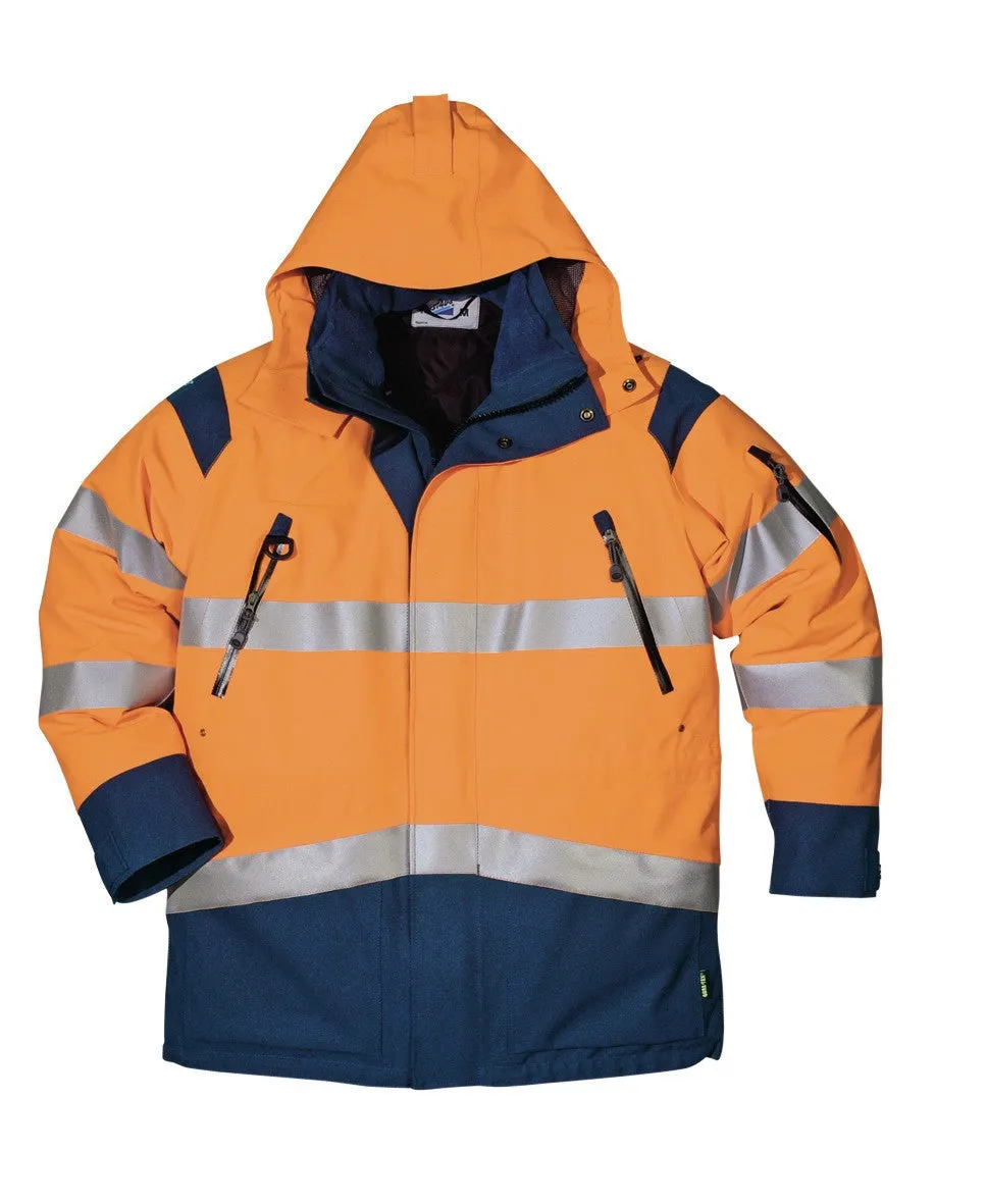 Fristads Kansas 100376 Gore-Tex® Lined Parka Orange / Navy