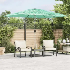 Garden Parasol with Steel Pole Green 300x200x250 cm