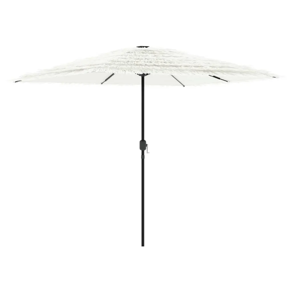 Garden Parasol with Steel Pole White 248x248x248 cm