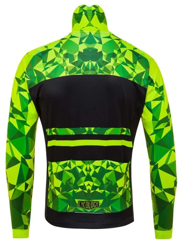 Geometric Windproof Cycling Jacket　防風ウィンタージャケット