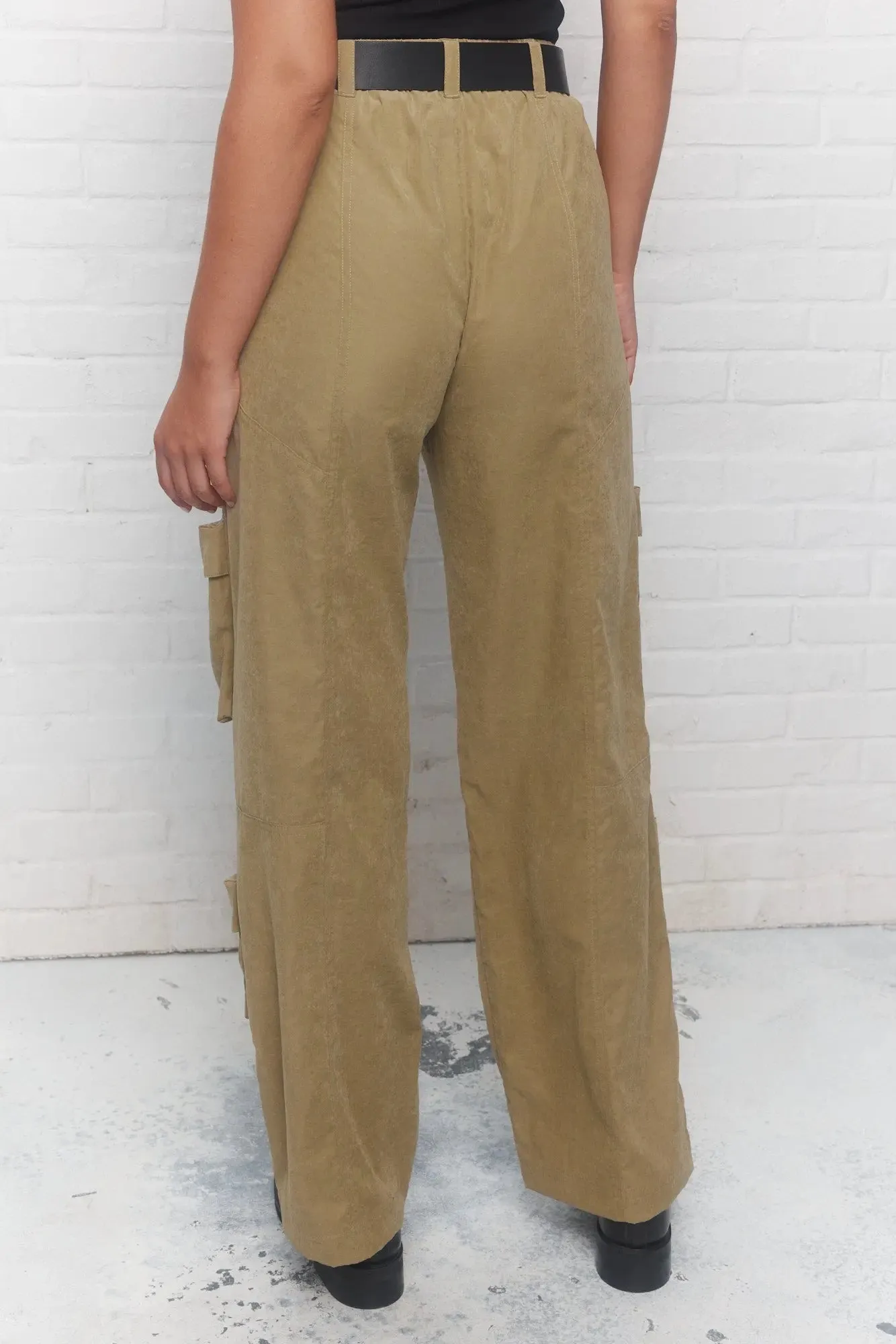 Gisele | Pantalon cargo kaki