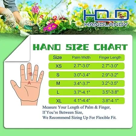 Handlandy Long Cuff Gardening Gloves, Rose Pruning Thorn-proof Gloves 1601 (12 Pairs)