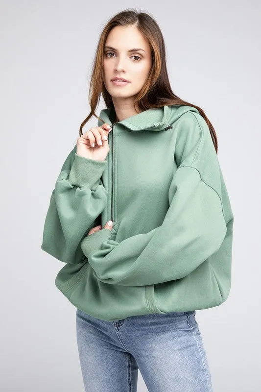 Hannah Elastic Hem Hoodie