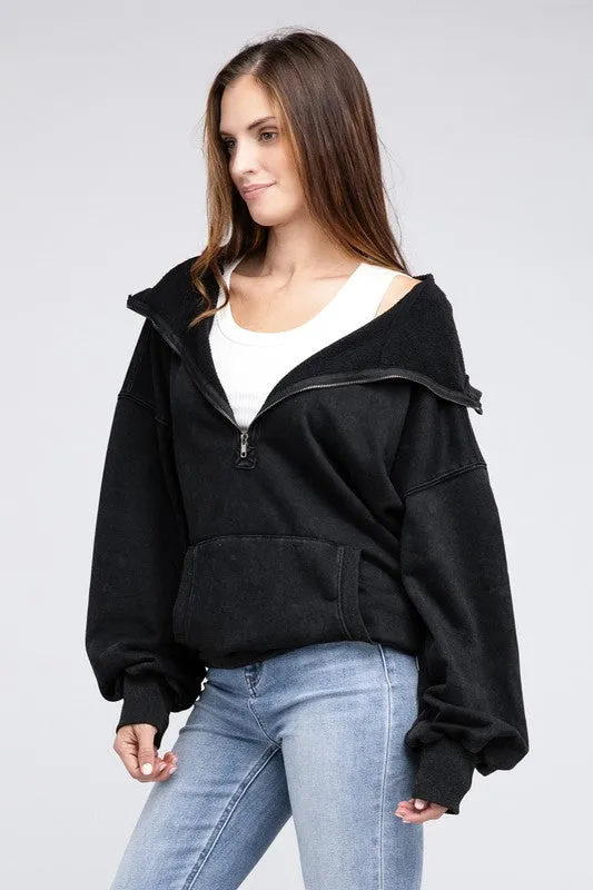 Hannah Elastic Hem Hoodie