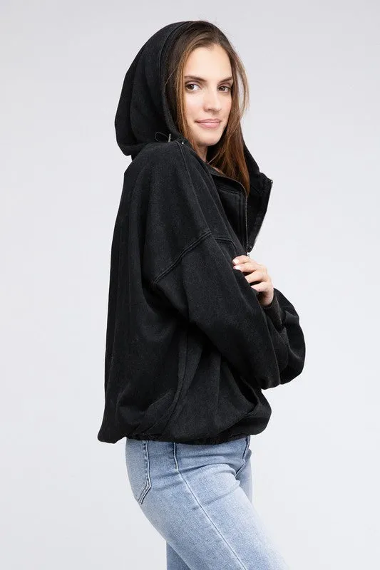 Hannah Elastic Hem Hoodie