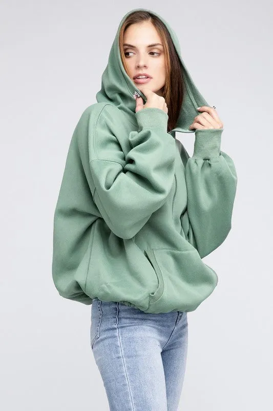 Hannah Elastic Hem Hoodie